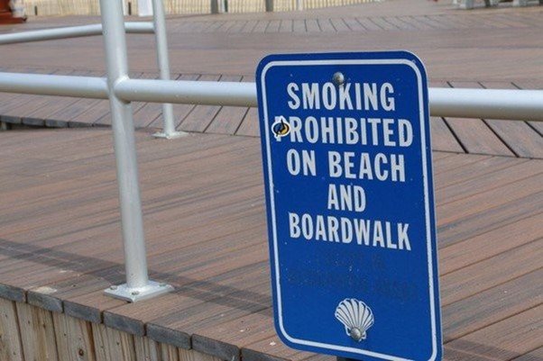 Smoking is prohibited signage