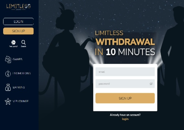 How to Log In to Limitless Casino